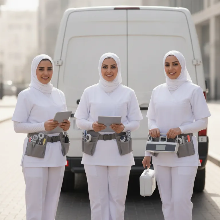Midwife team in Hawr al 'Anz